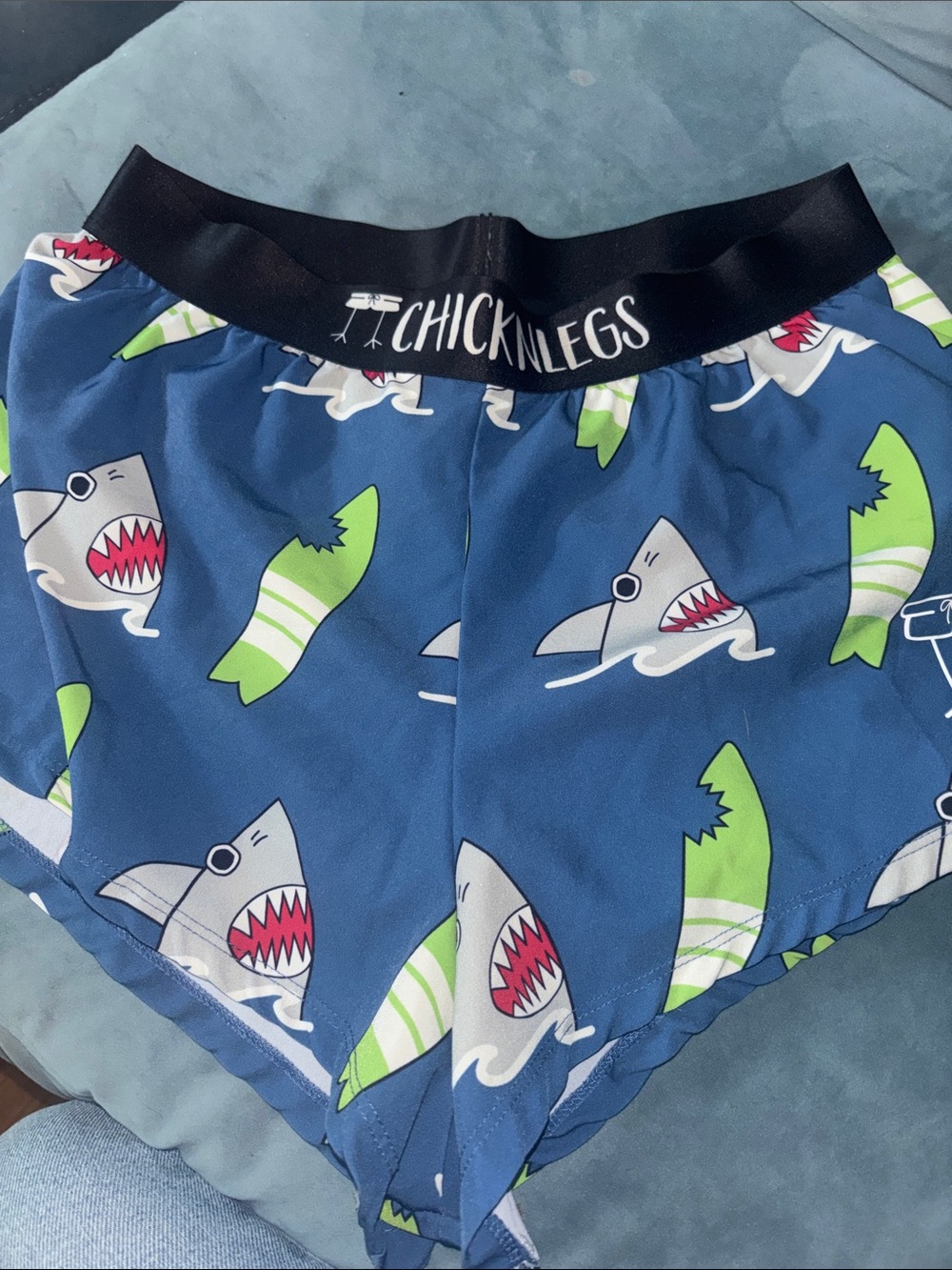 ChicknLegs Men’s Blue Shark Shorts - $20
